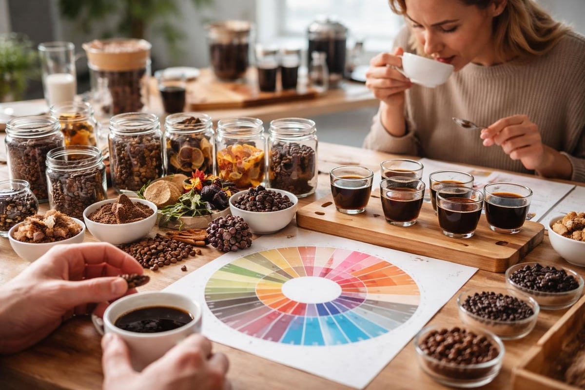 Développement du palais pour le café noir