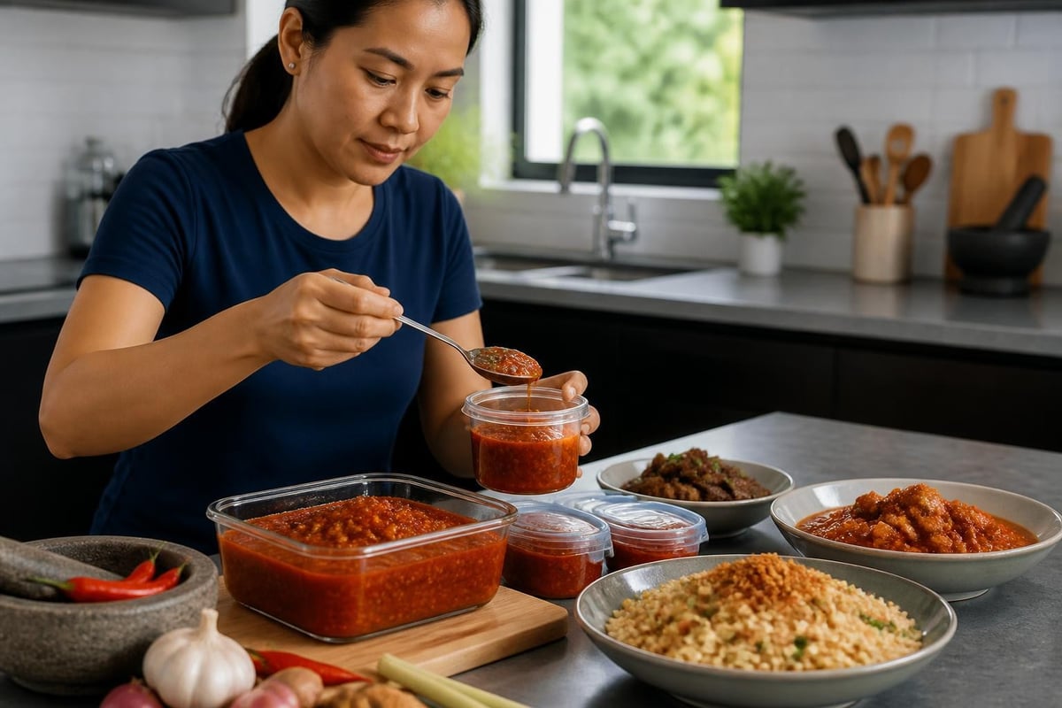 Manfaat membuat stok bumbu dasar merah