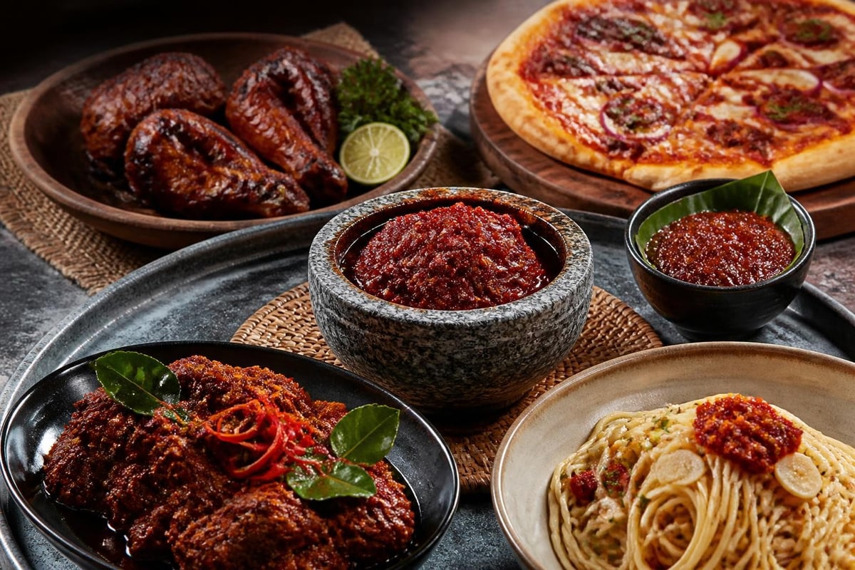 Aplikasi modern bumbu dasar merah