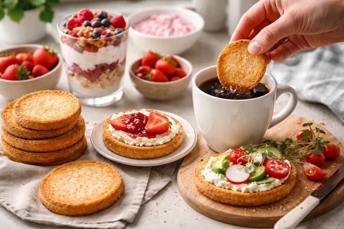 Dutch rusks serving suggestions