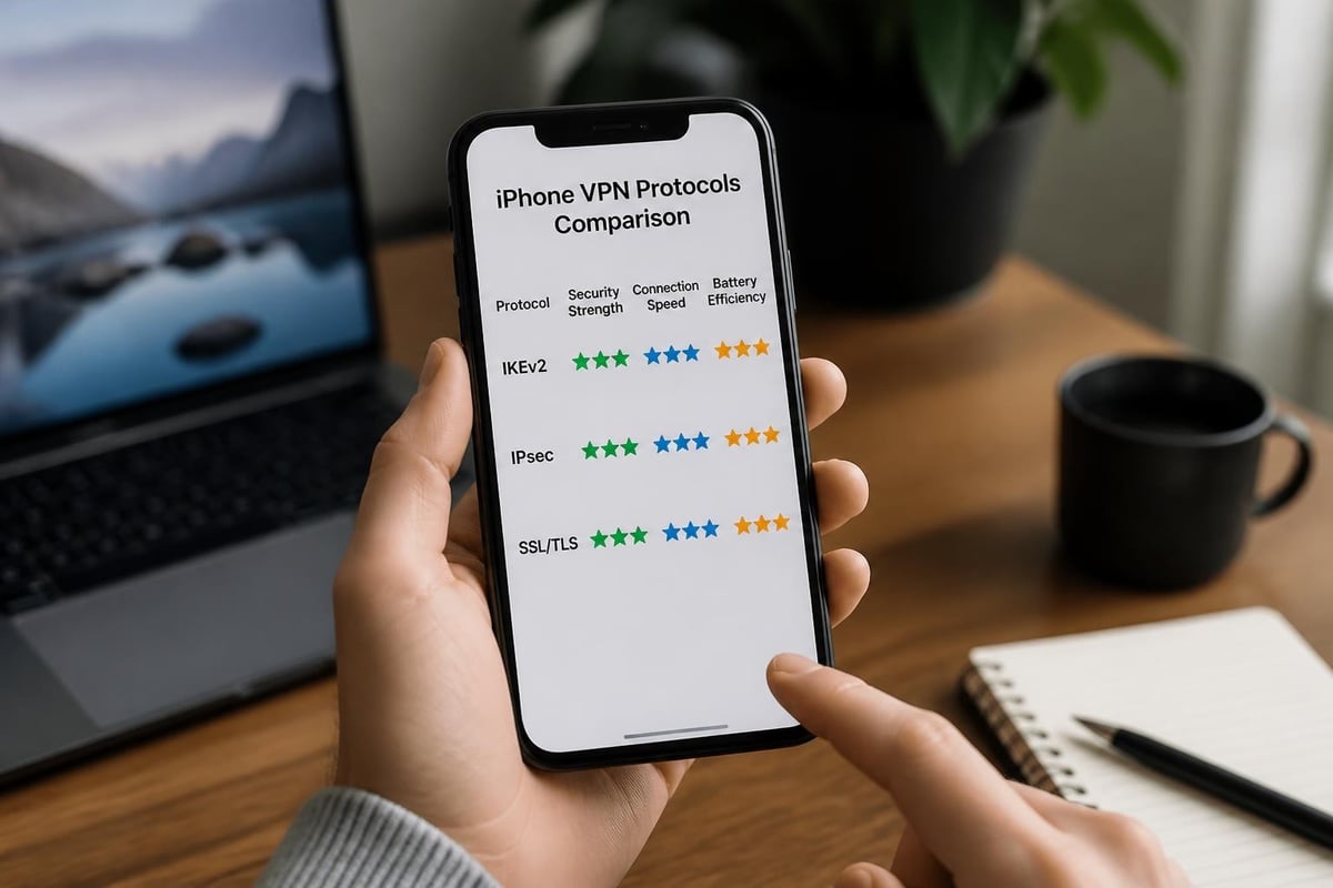 VPN protocol comparison chart