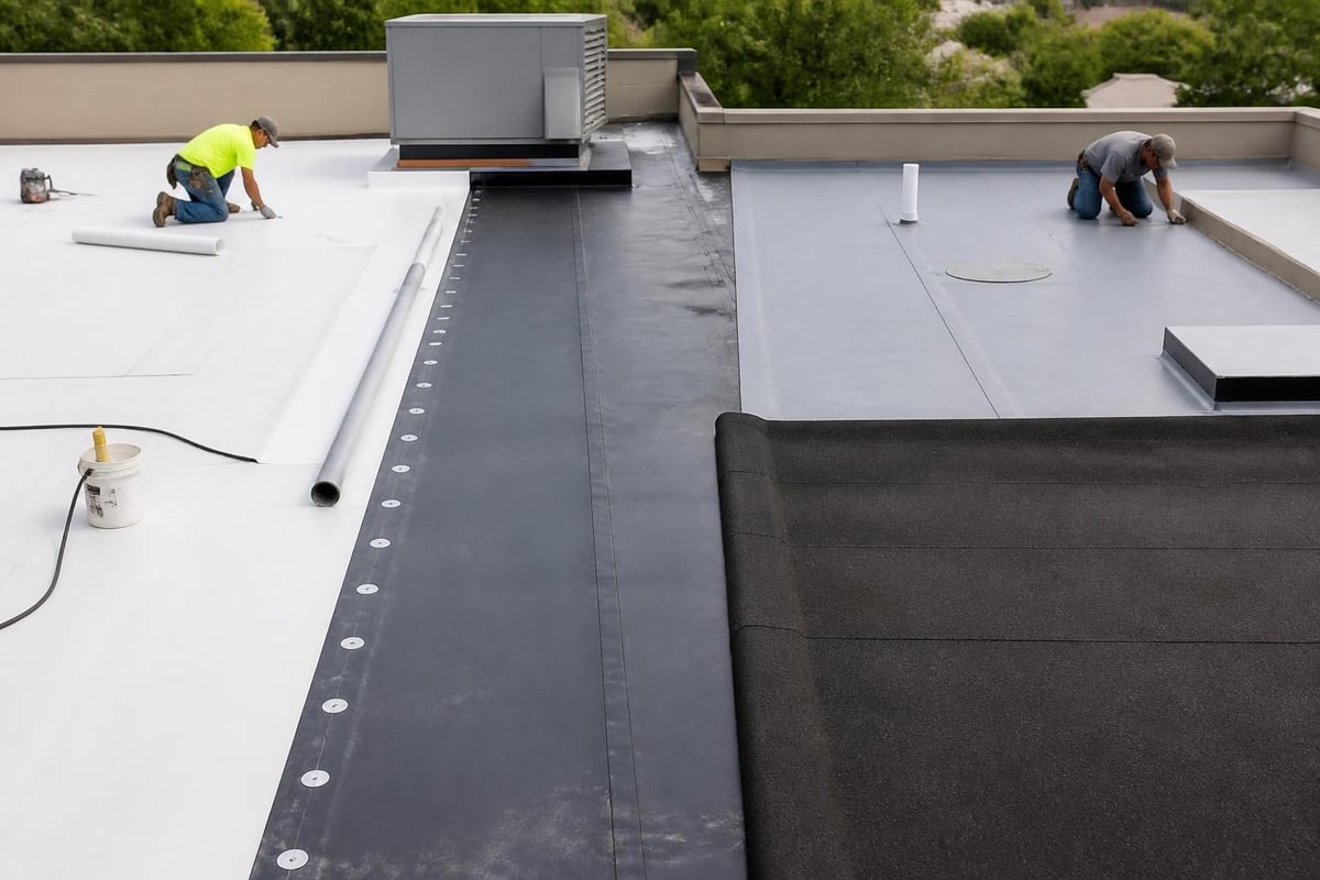 Flat roofing membrane system comparison