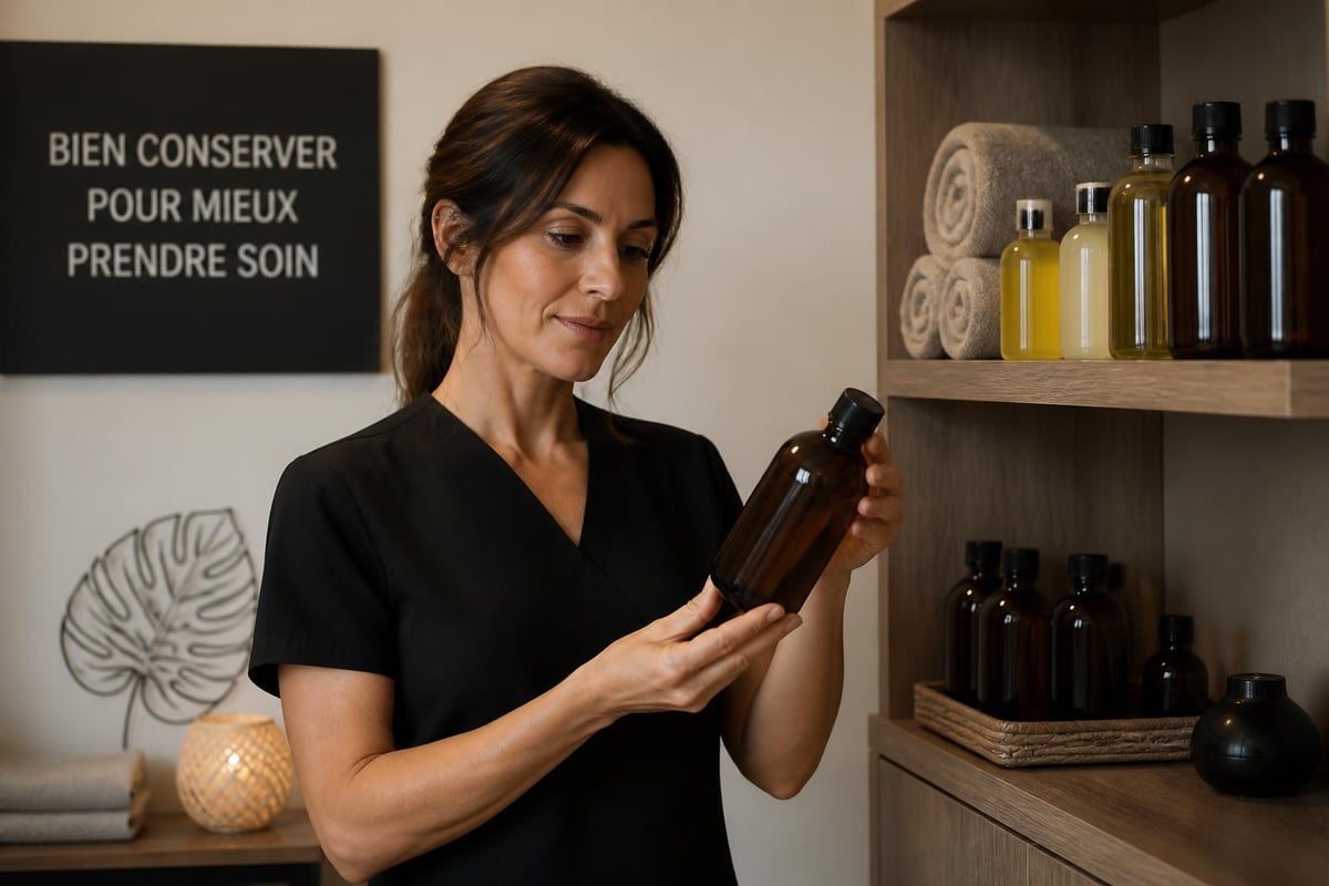 Conservation huiles massage