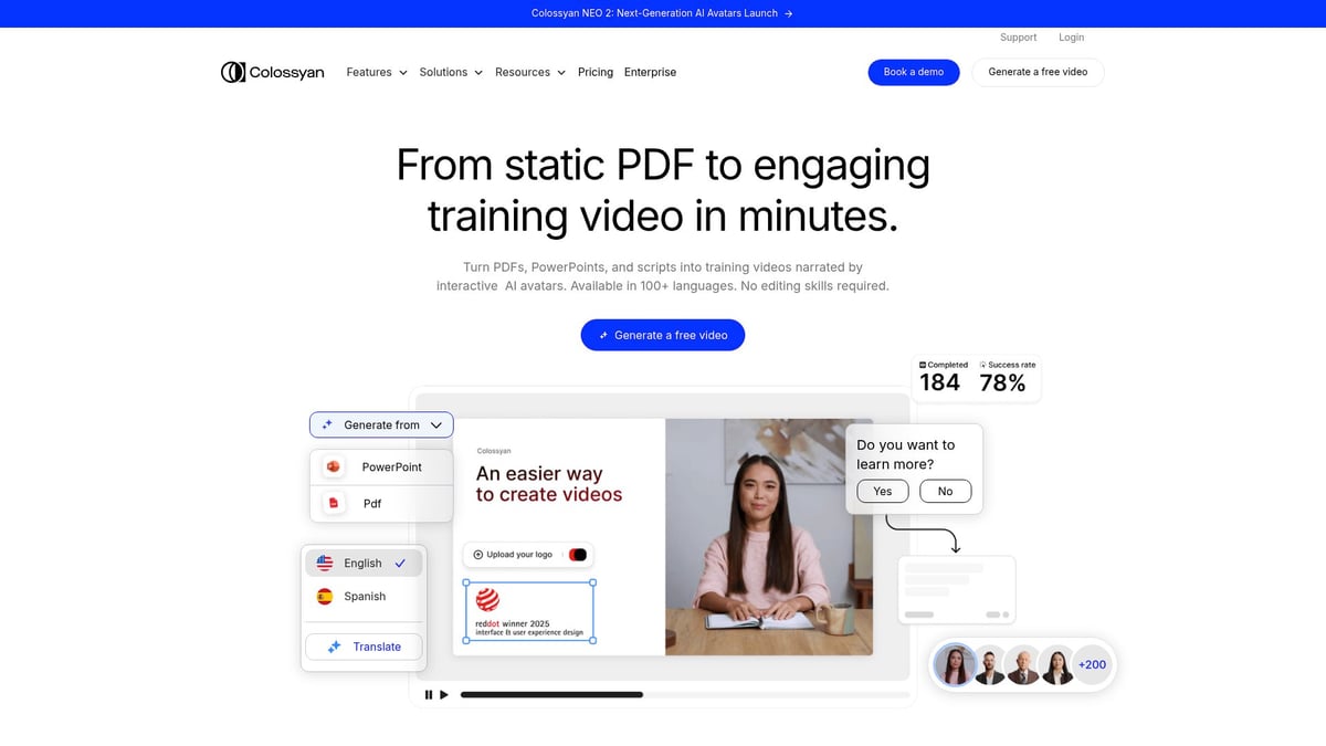 Top 7 Best AI For Video Tools To Transform Content In 2026 - Colossyan