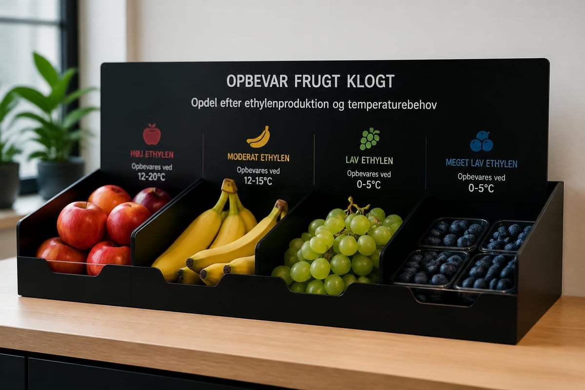 Frugtopbevaring på arbejdspladsen