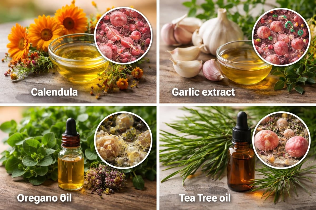Key botanical ingredients for thrush treatment