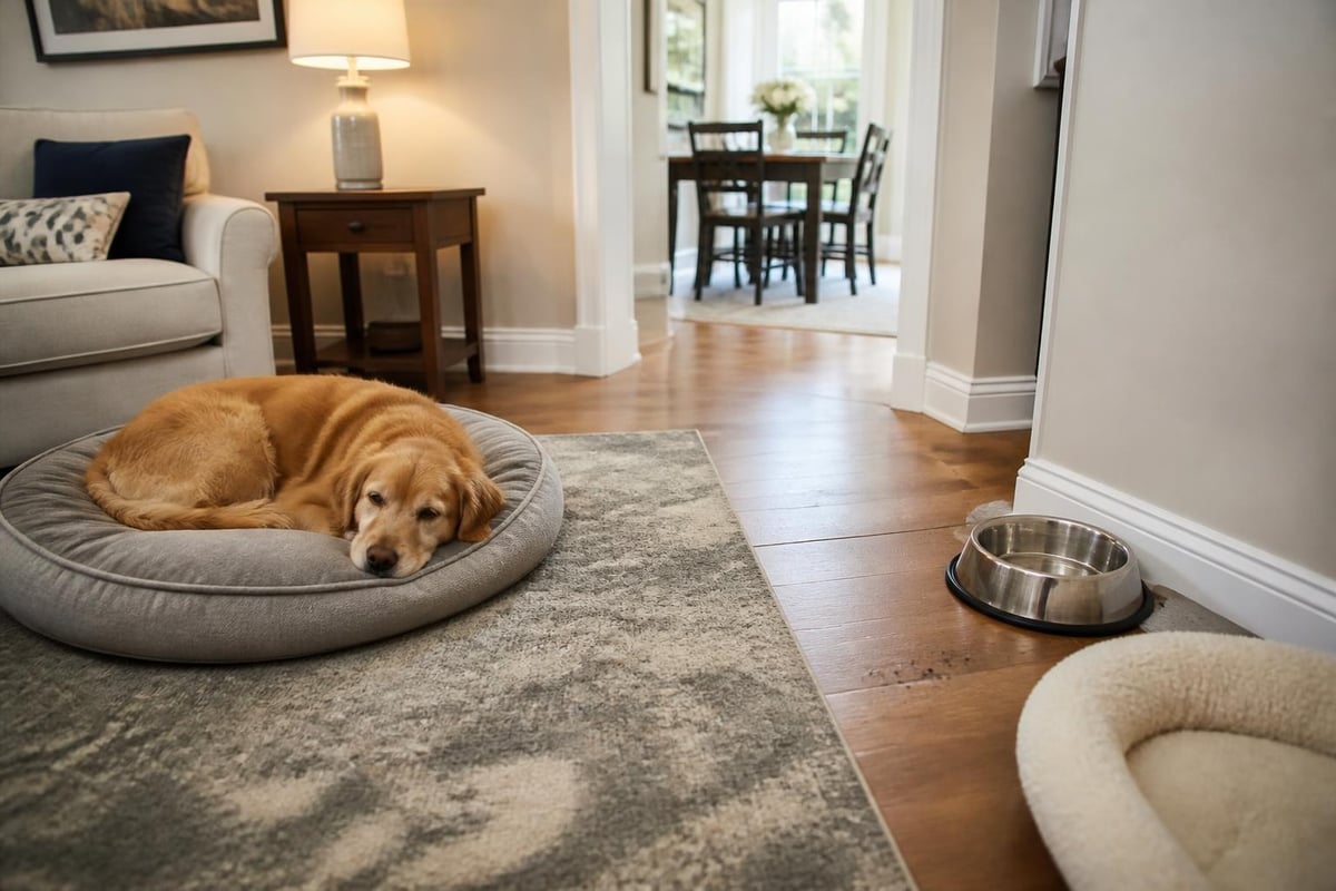 Home flea treatment zones