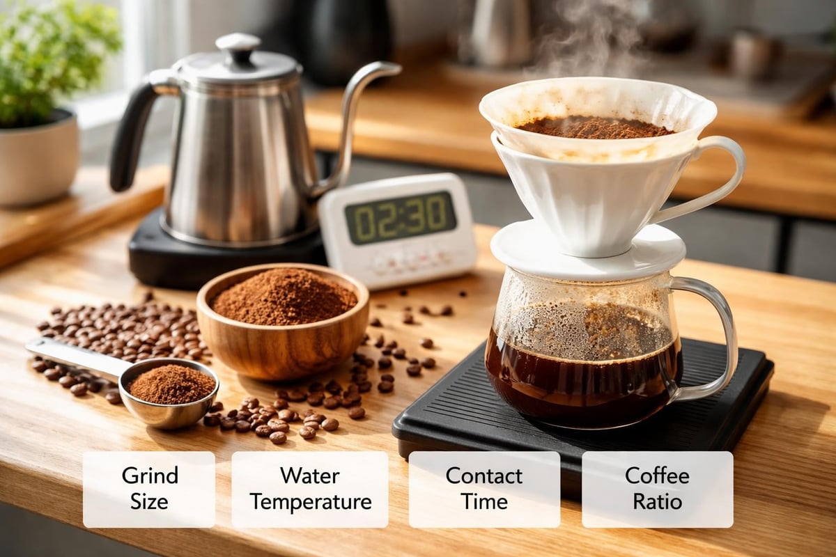 Coffee brewing variables