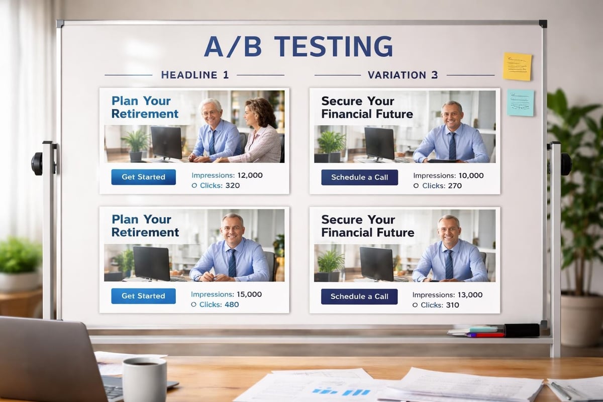 Ad testing framework