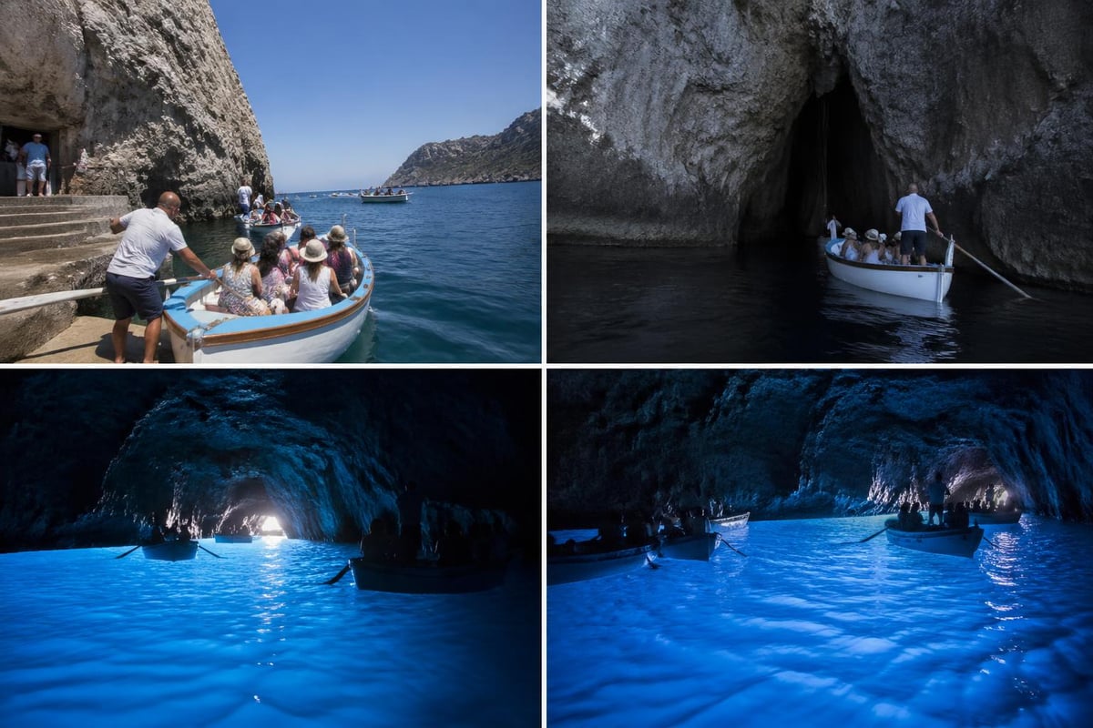 Blue Grotto boat tour experience