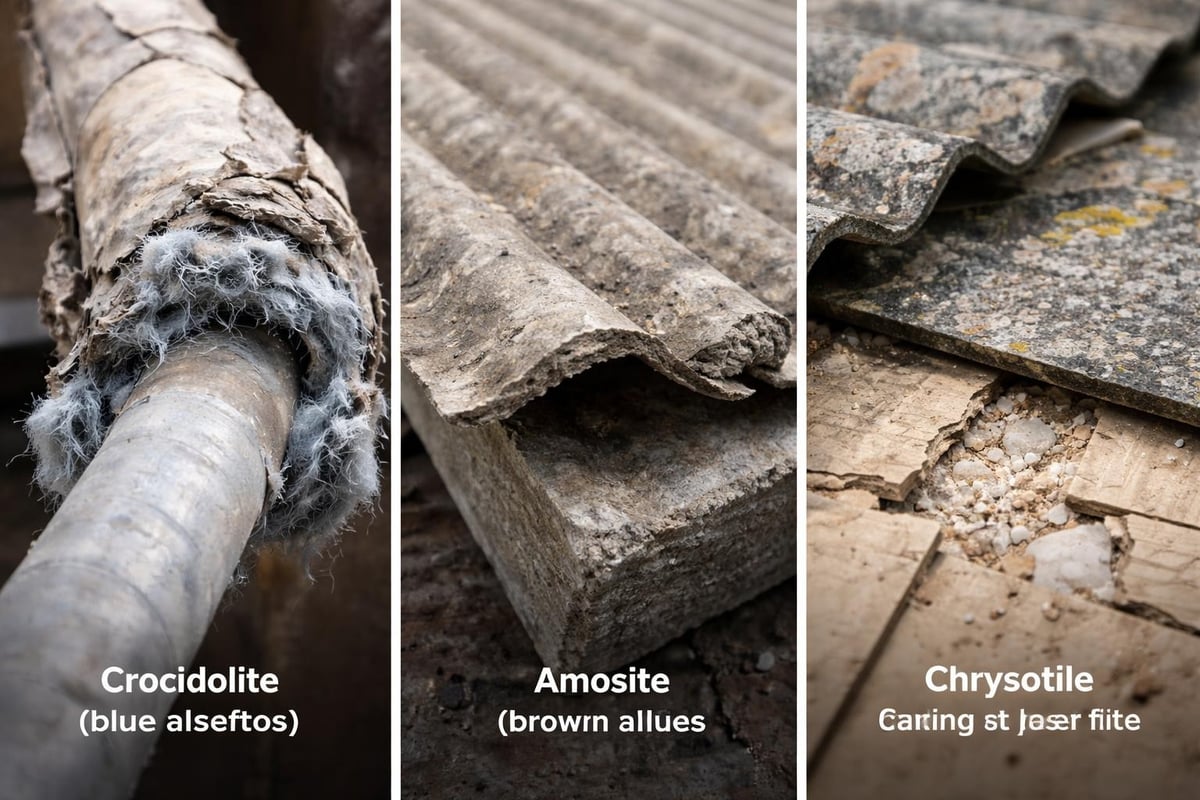 Types of asbestos in buildings