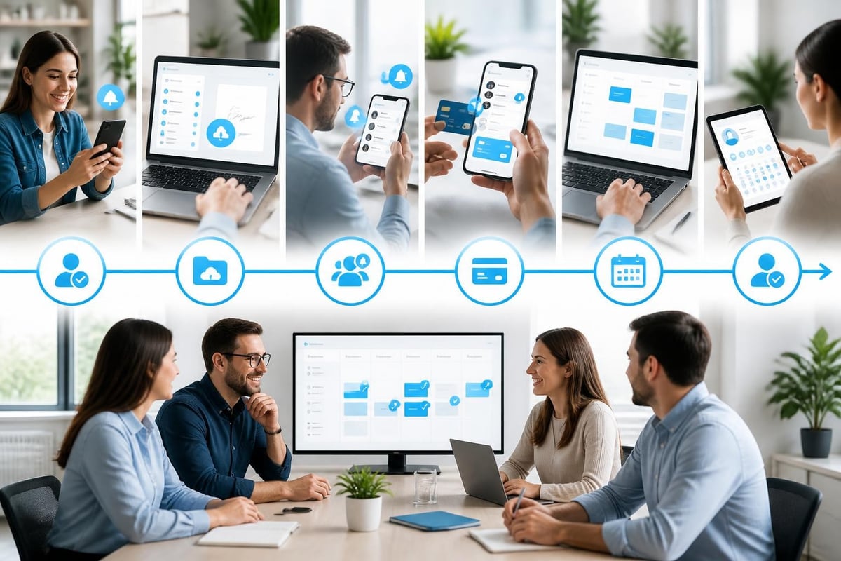 Sign-up to operations workflow
