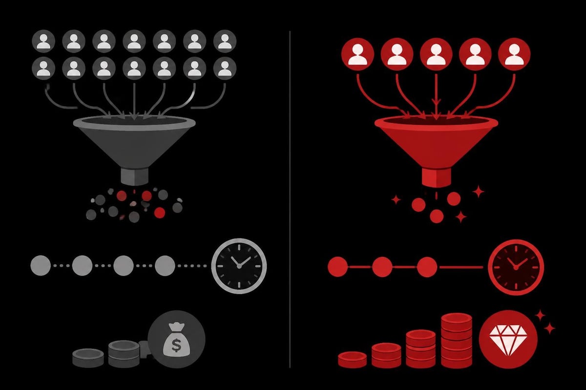 Lead quality versus quantity comparison