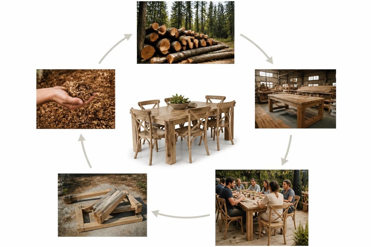 Sustainable outdoor furniture