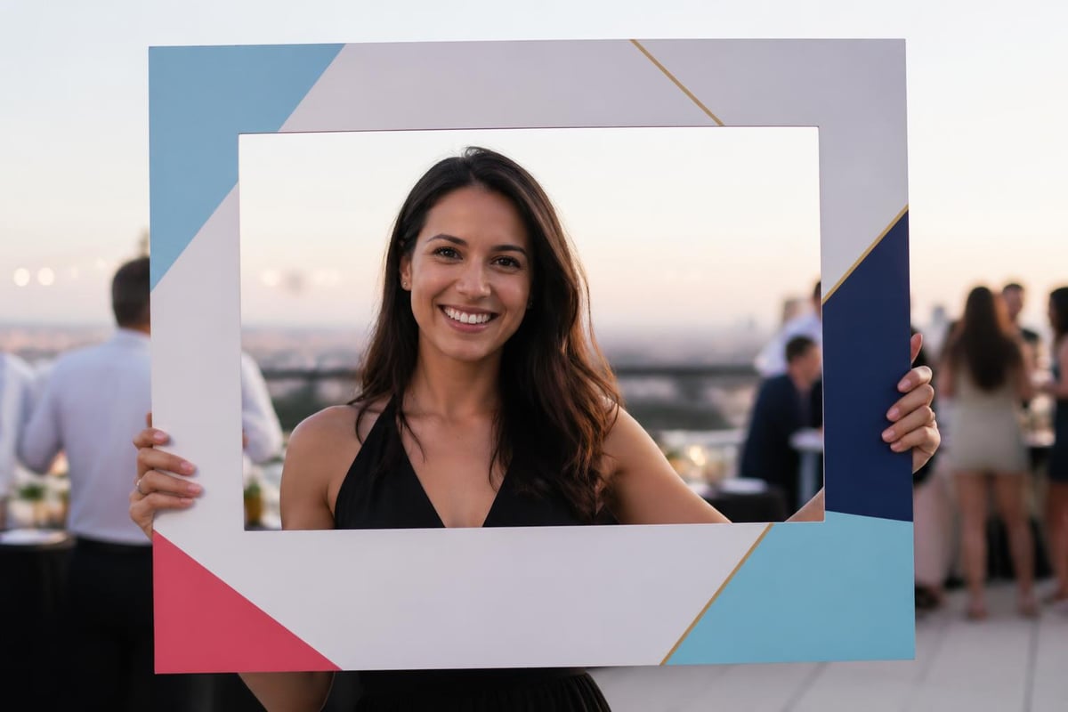 Selfie frame design elements