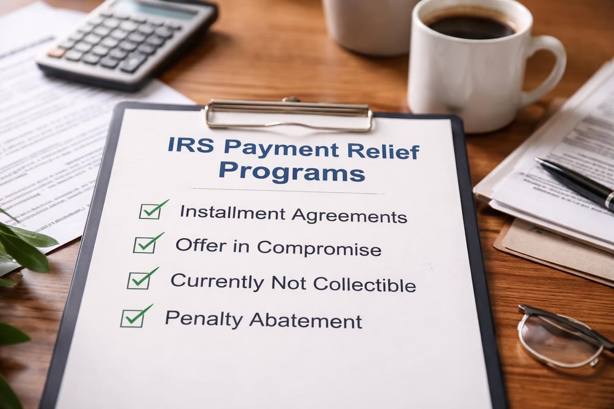 IRS payment relief options