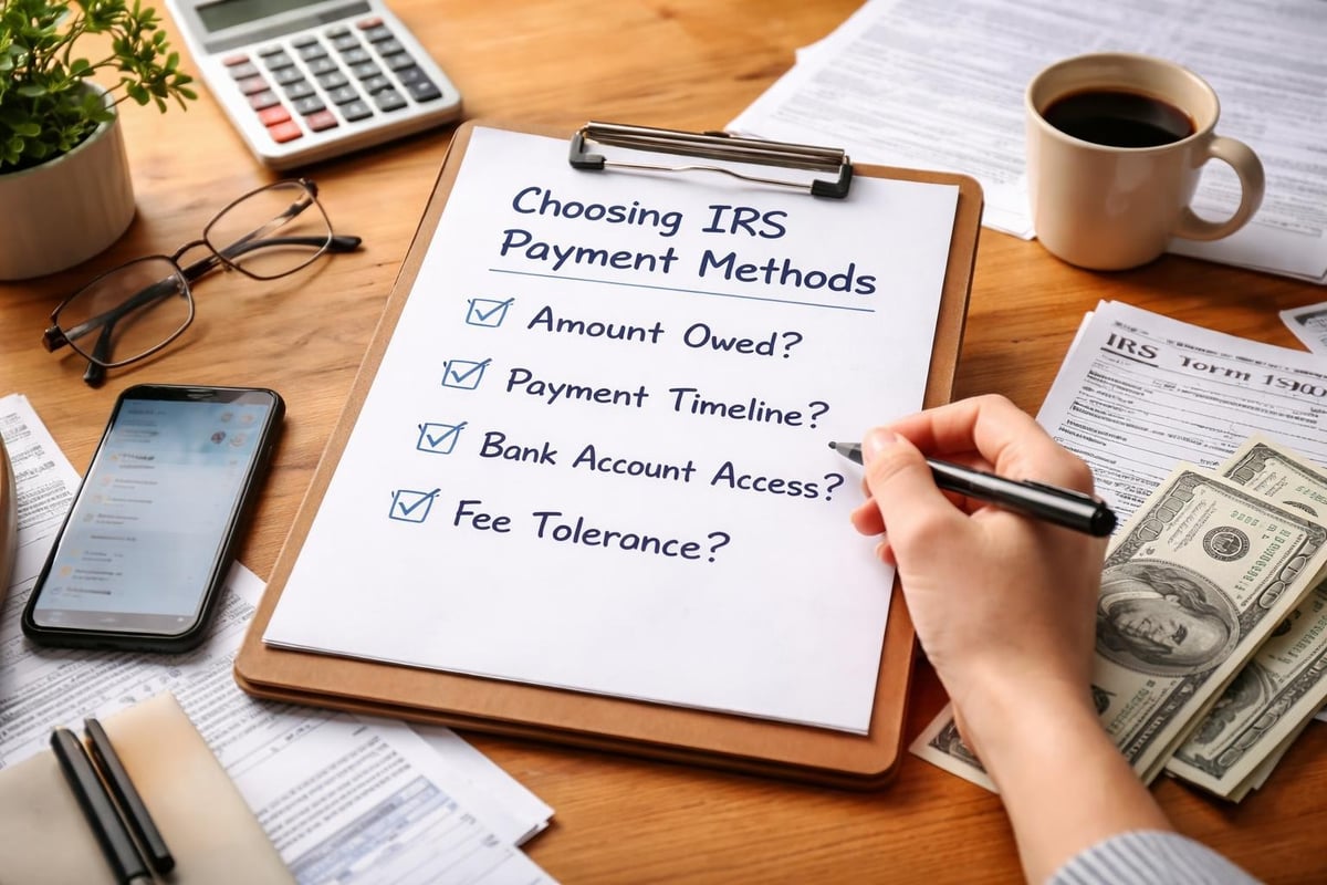 Tax payment decision flowchart