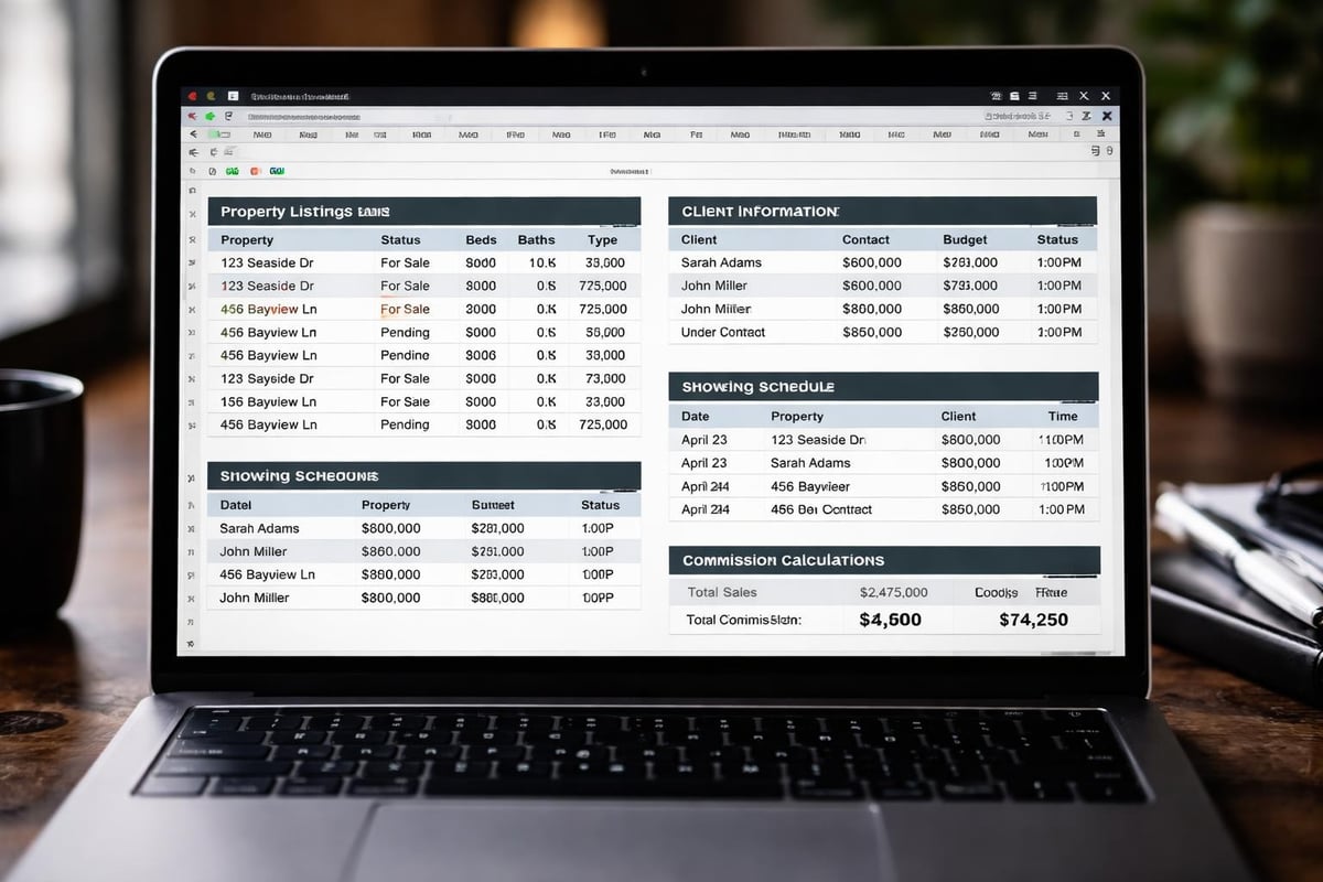 Real estate template structure