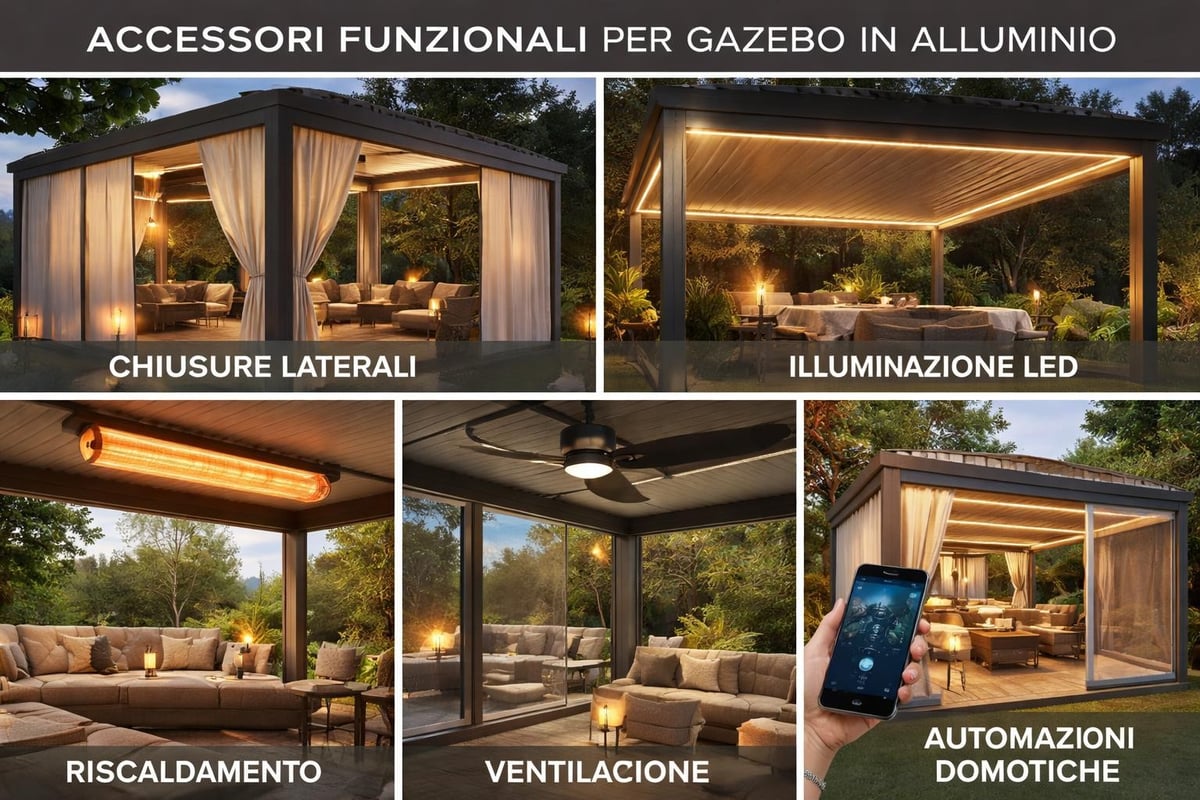 Accessori gazebo alluminio