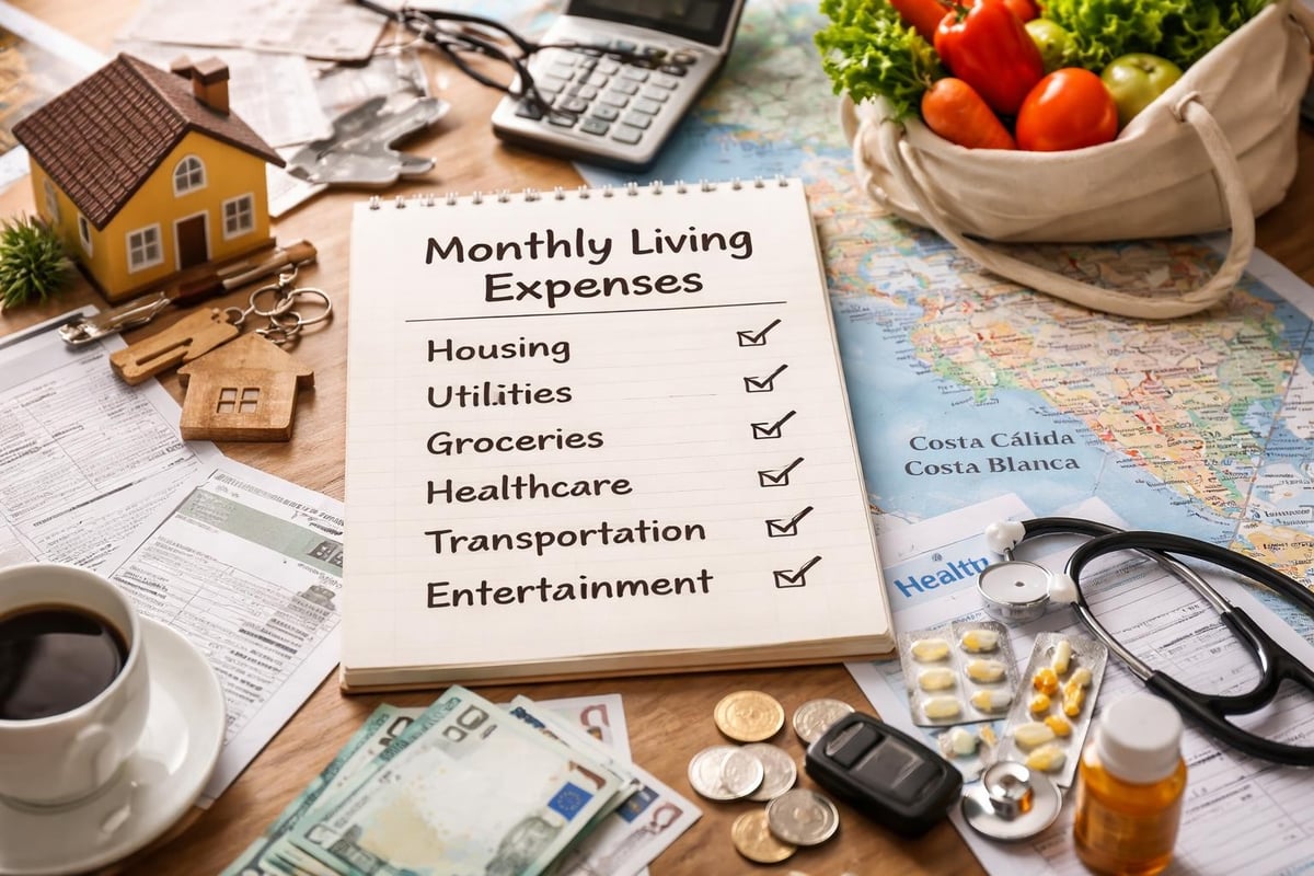 Cost comparison for living Spain