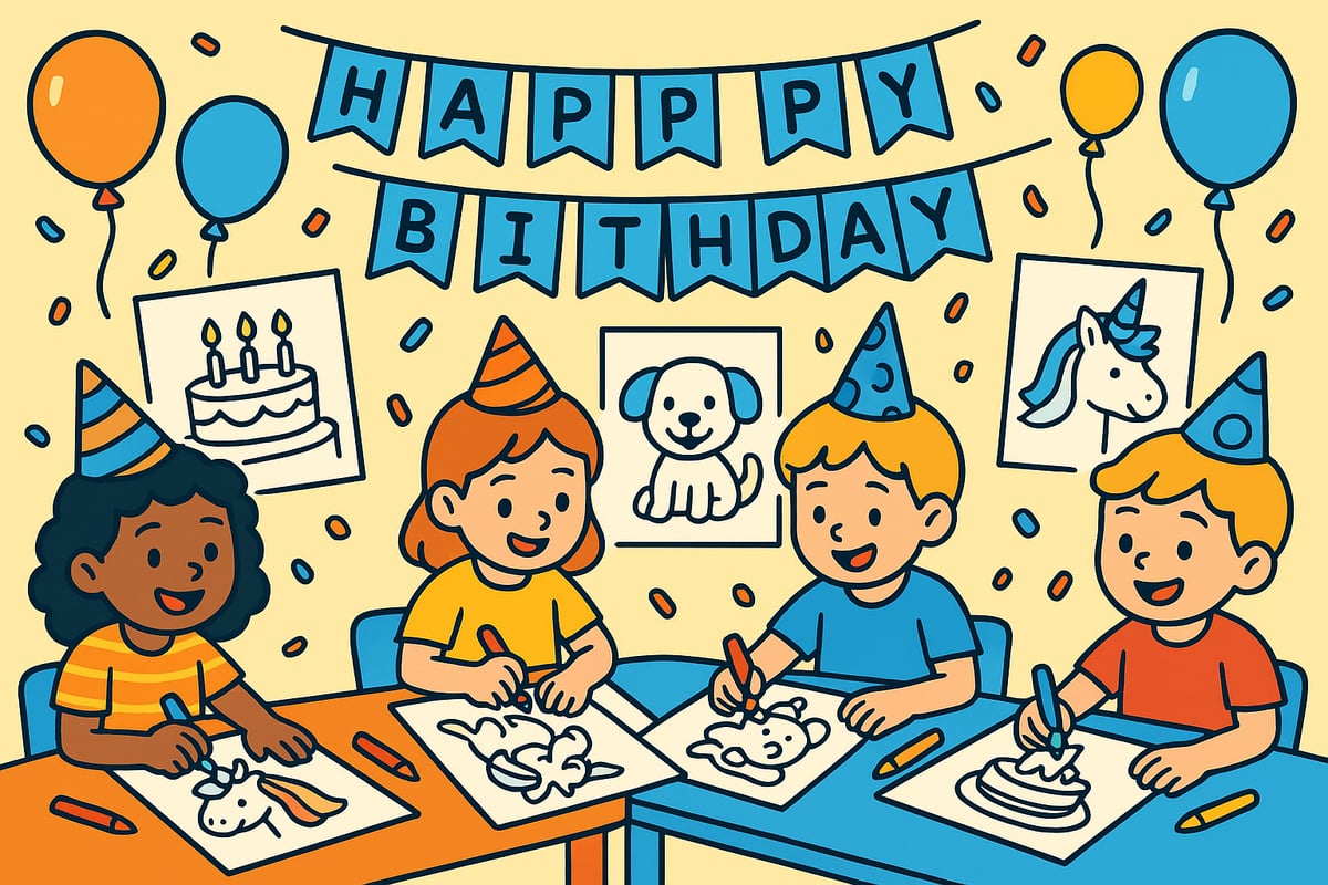 Creative Ways to Use Birthday Coloring Pages at Parties