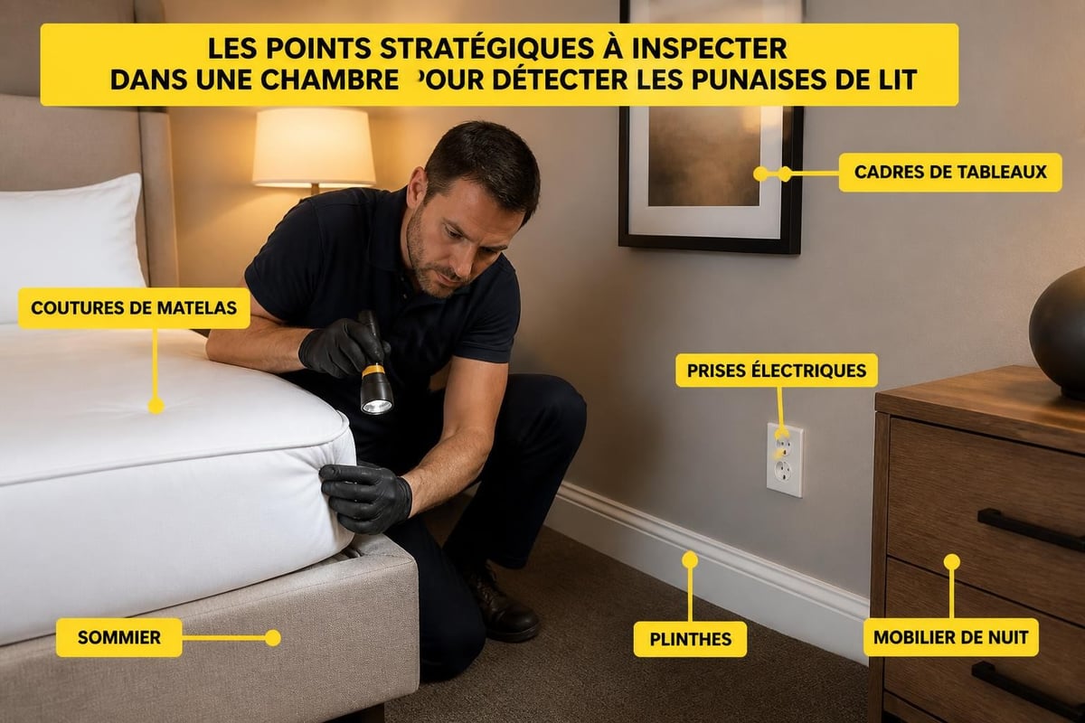 Zones inspection punaises