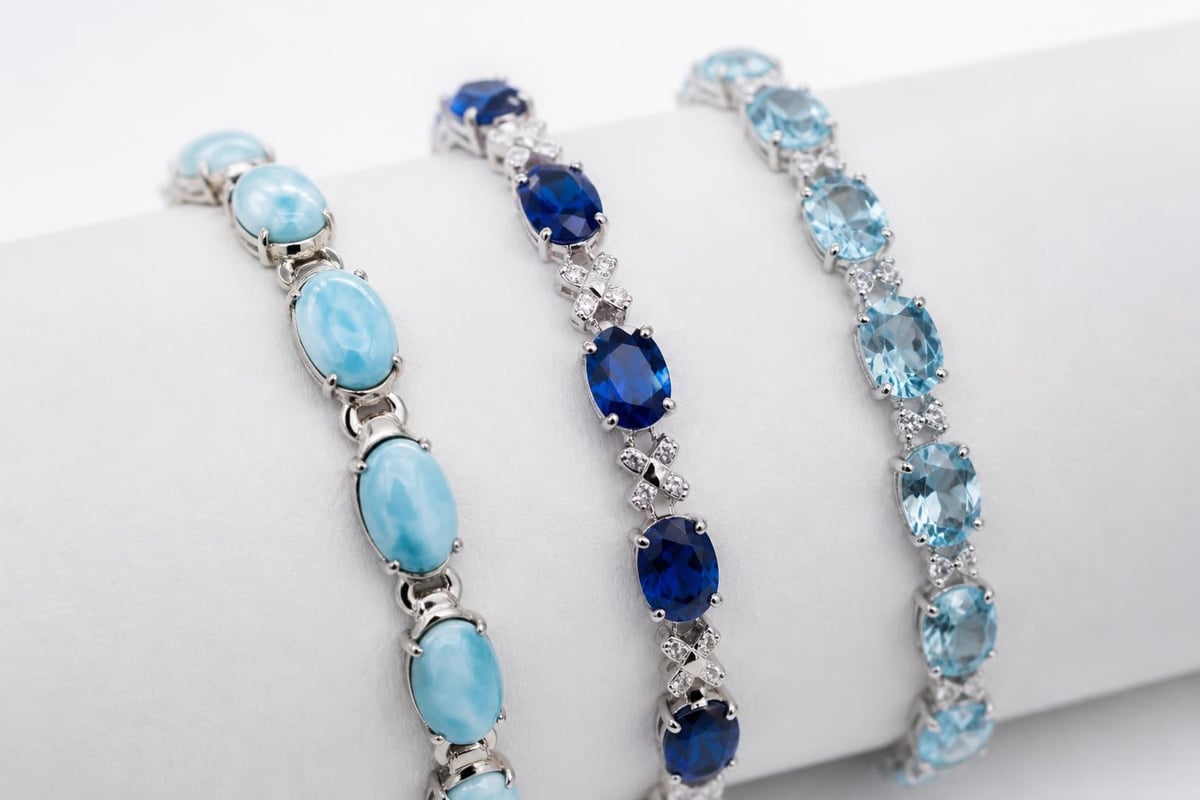 Blue gemstone quality factors