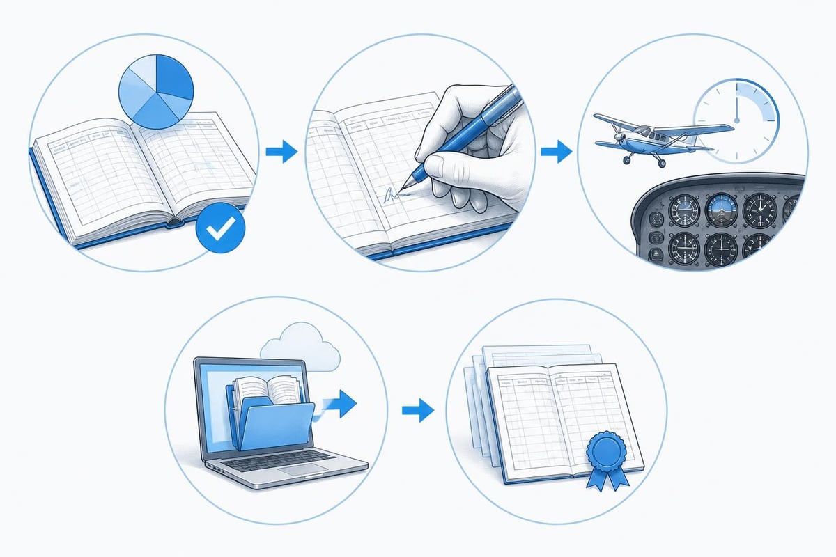 Logbook submission checklist