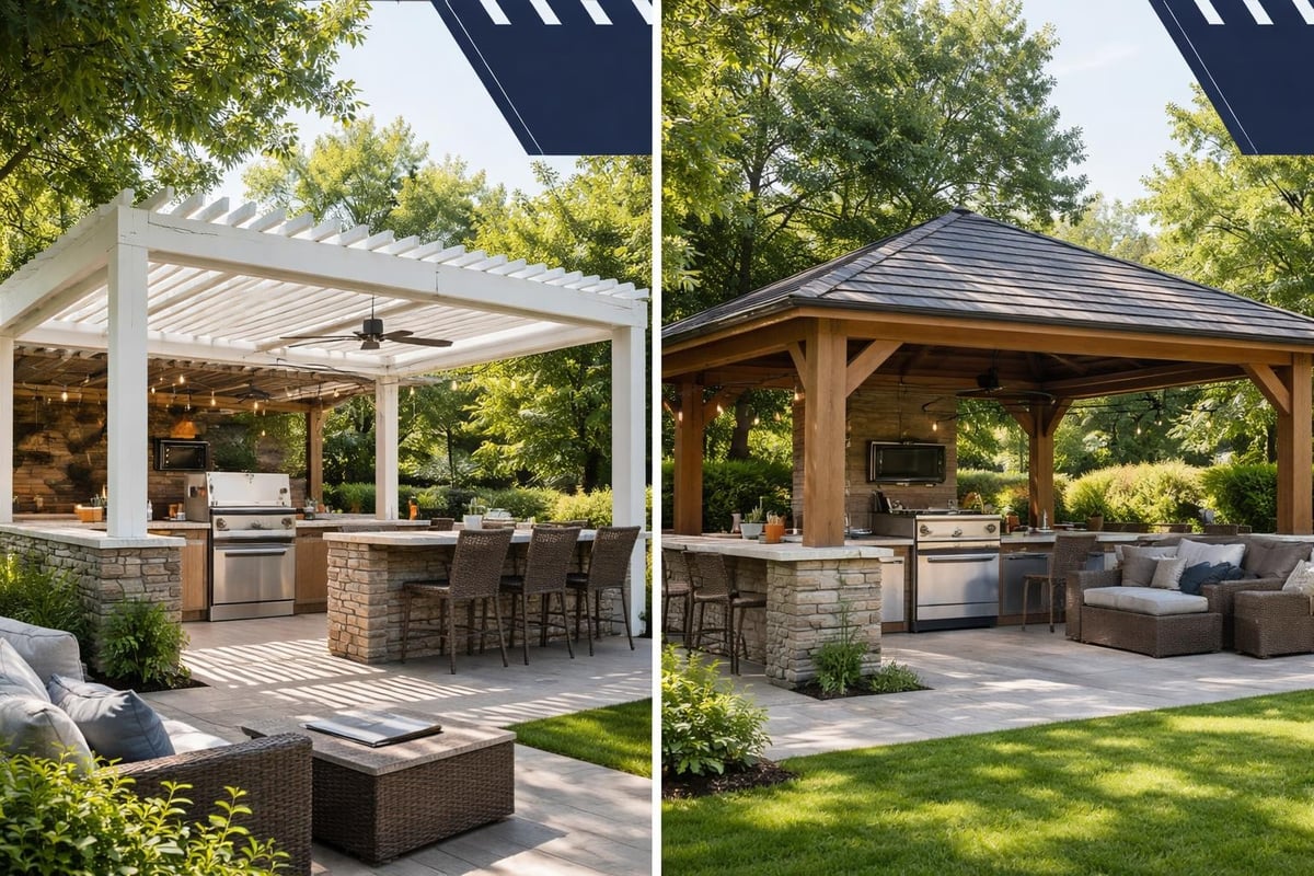 Pergola and gazebo design features