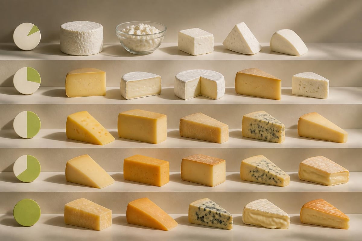 Käse Fettstufen Übersicht