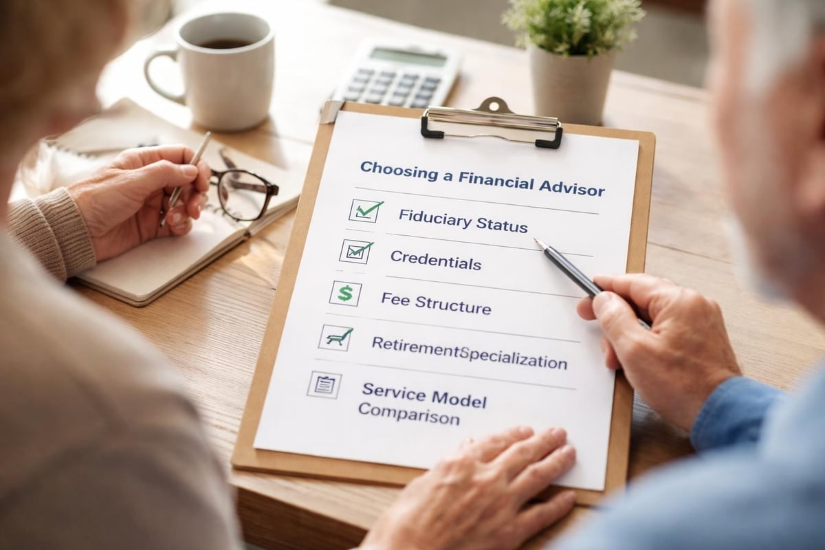 Financial advisor selection criteria