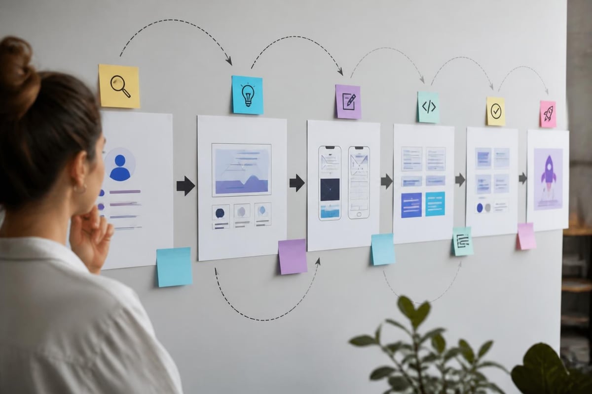 Web project phases timeline