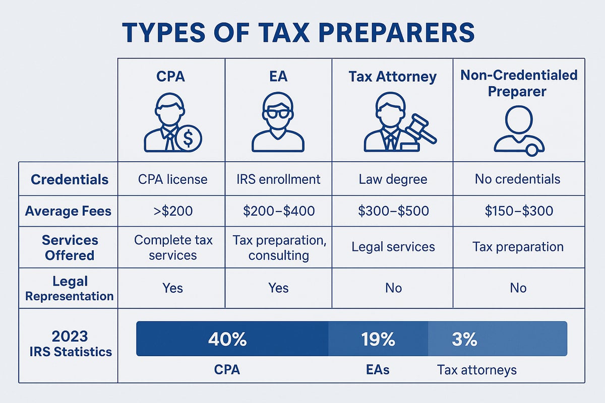Understanding Tax Preparer Types and Credentials