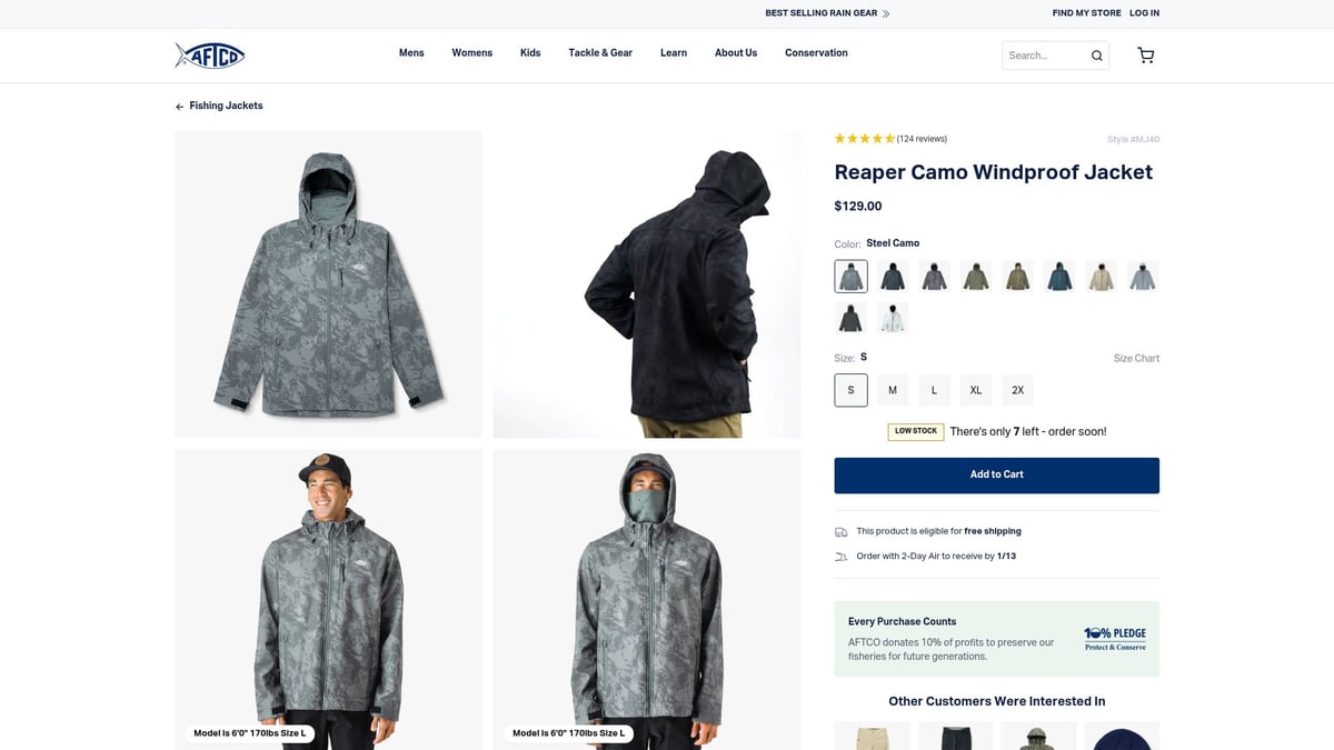 Top 10 Unique Fishing Gifts For Men in 2026 - Reaper Camo Windproof Jacket – AFTCO