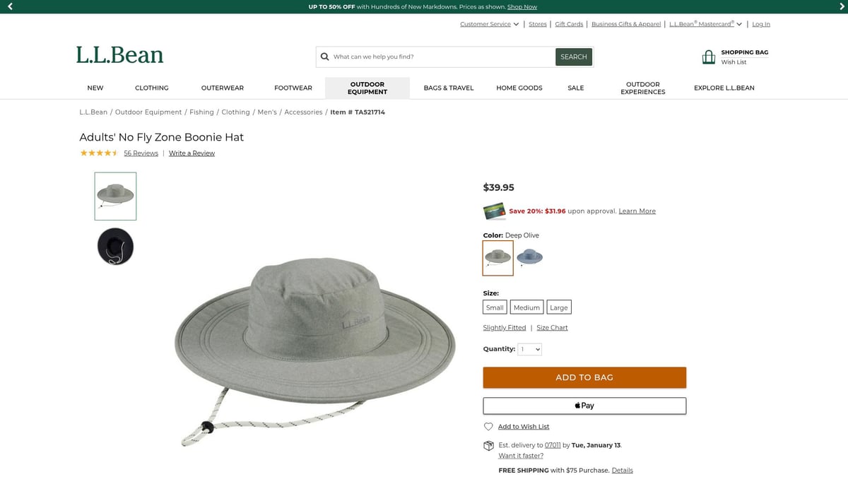 Top 10 Unique Fishing Gifts For Men in 2026 - Adults' No Fly Zone Boonie Hat – L.L.Bean