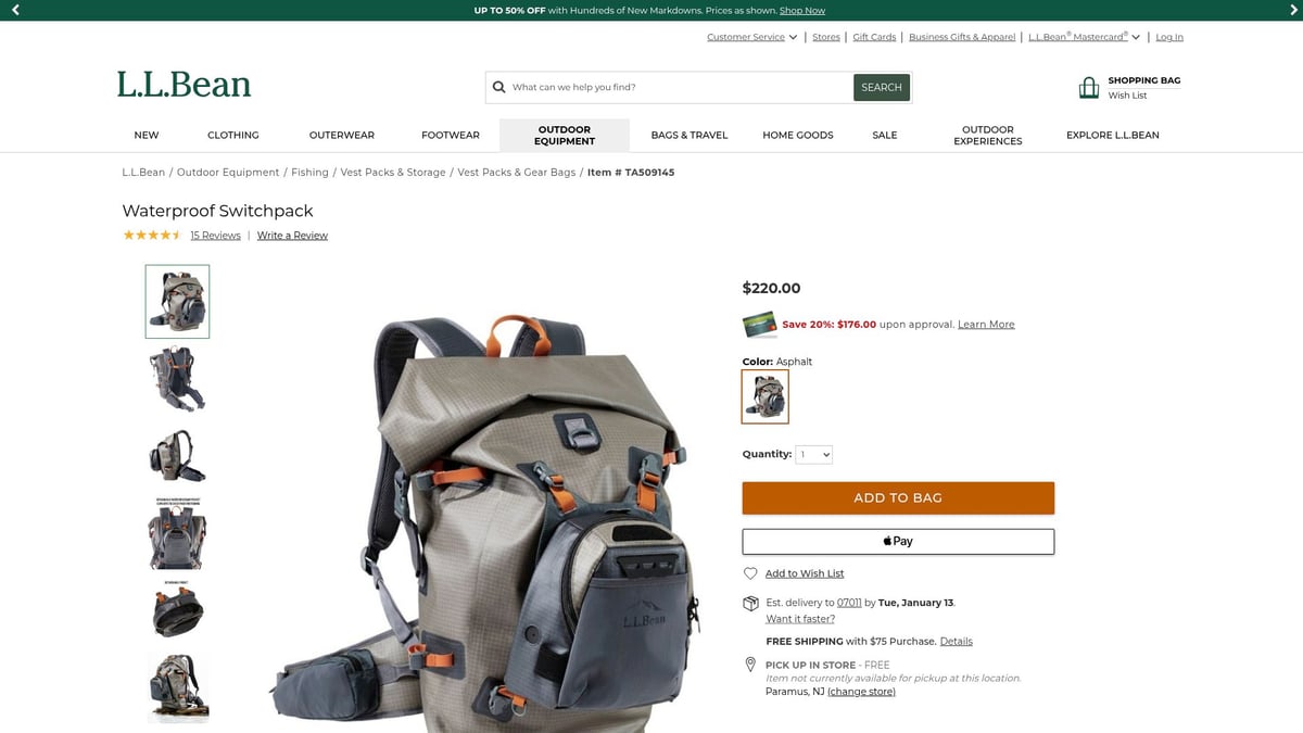 Top 10 Unique Fishing Gifts For Men in 2026 - Waterproof Switchpack – L.L.Bean