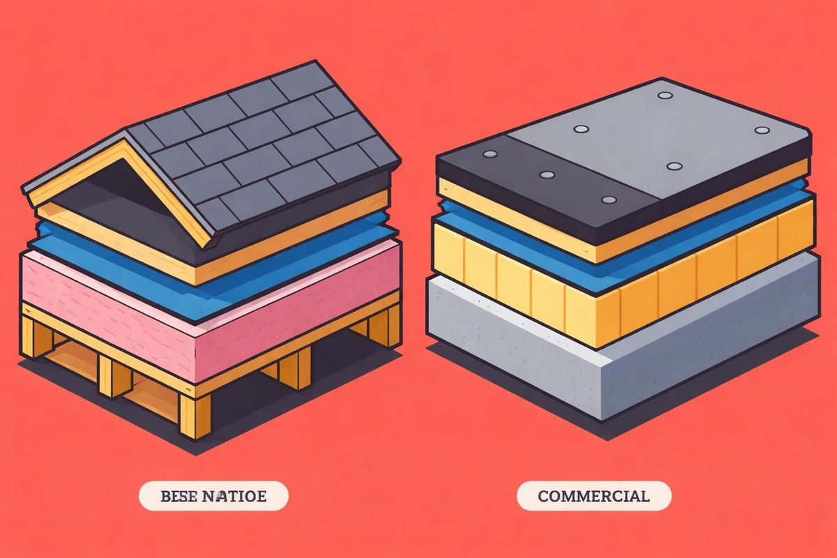 Roofing installation layers