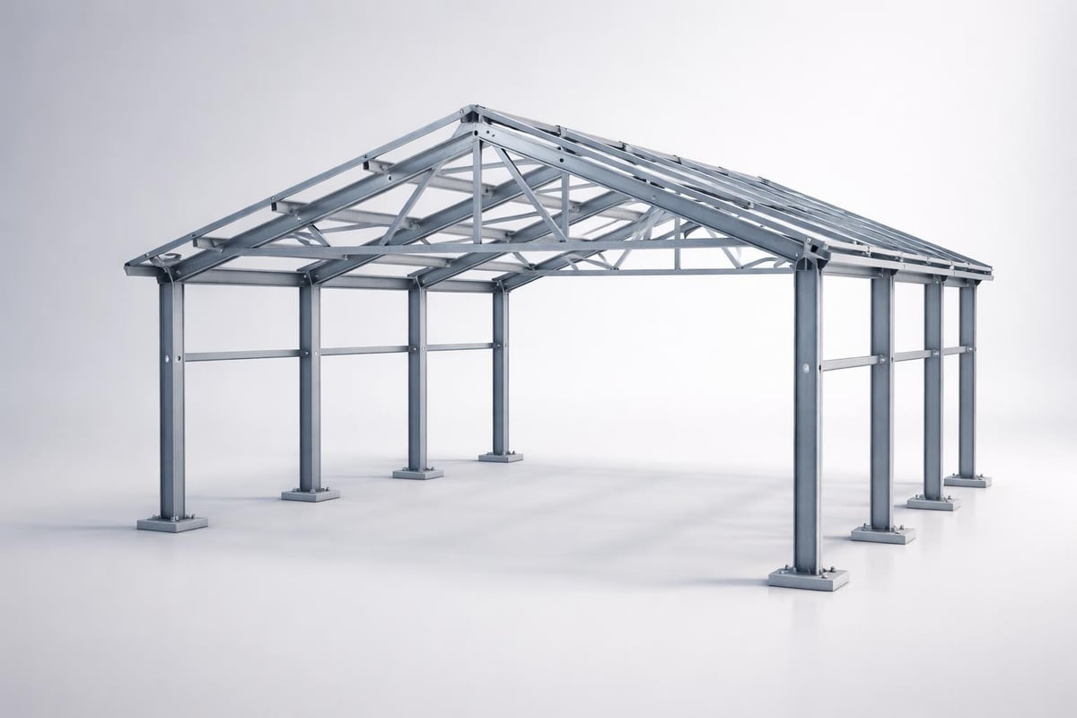 Metal barn frame components