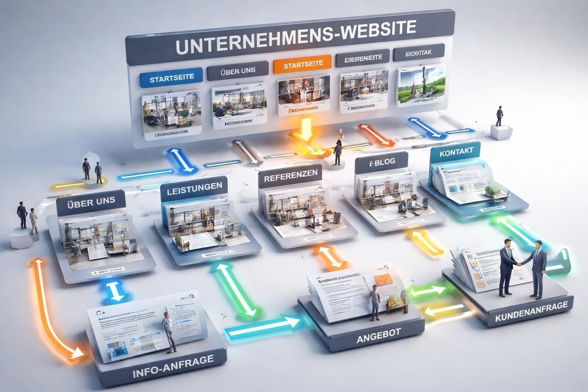 Website-Struktur und Navigation