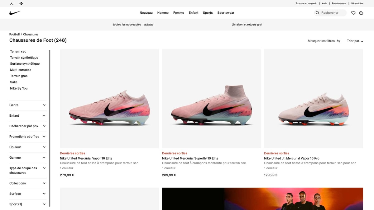 8 Idées Cadeau De Football Incontournables En 2025 - Chaussures de football Nike ou Adidas