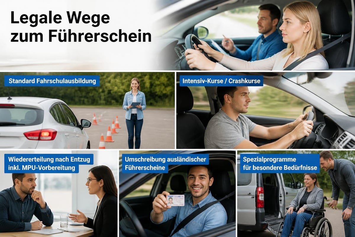Legale Alternativen zur Führerscheinerlangung