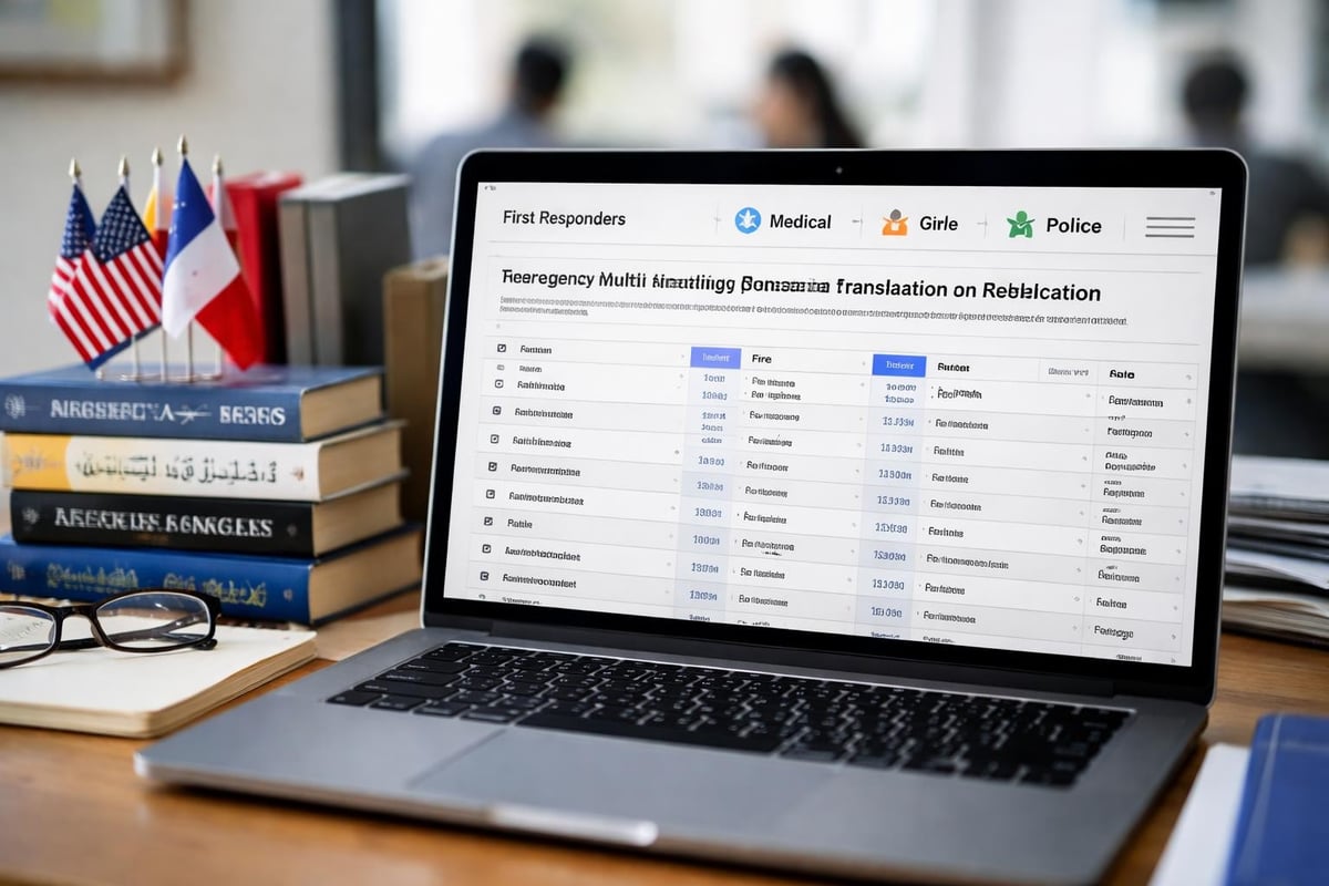 Emergency terminology translation