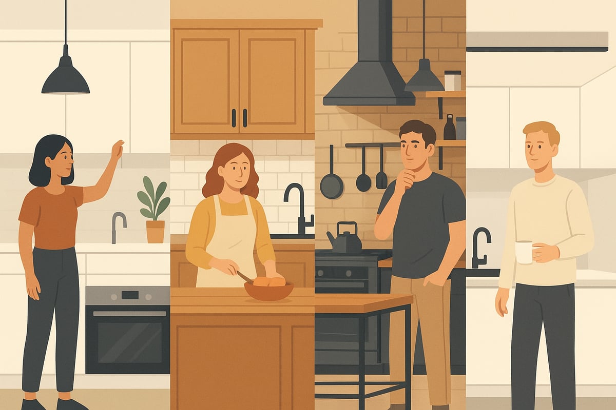 Schritt 3: Küchenstile, Materialien und Ausstattungen wählen