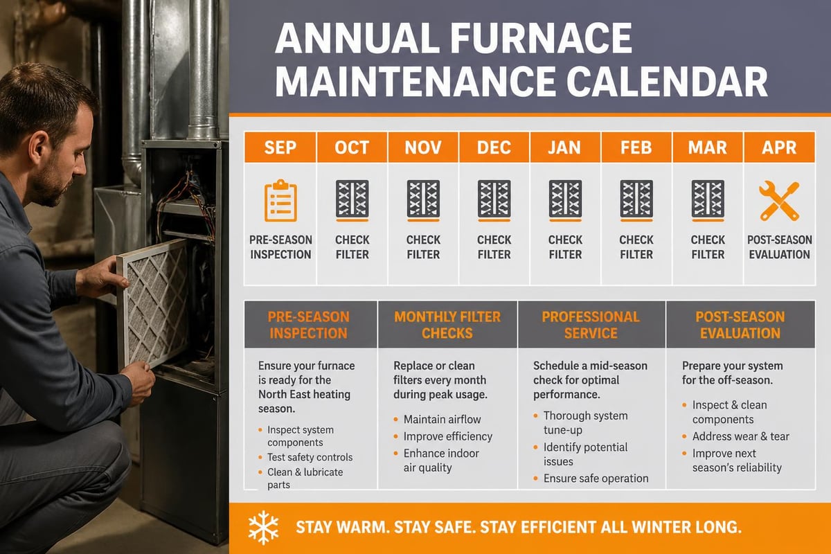 Furnace maintenance seasonal timeline