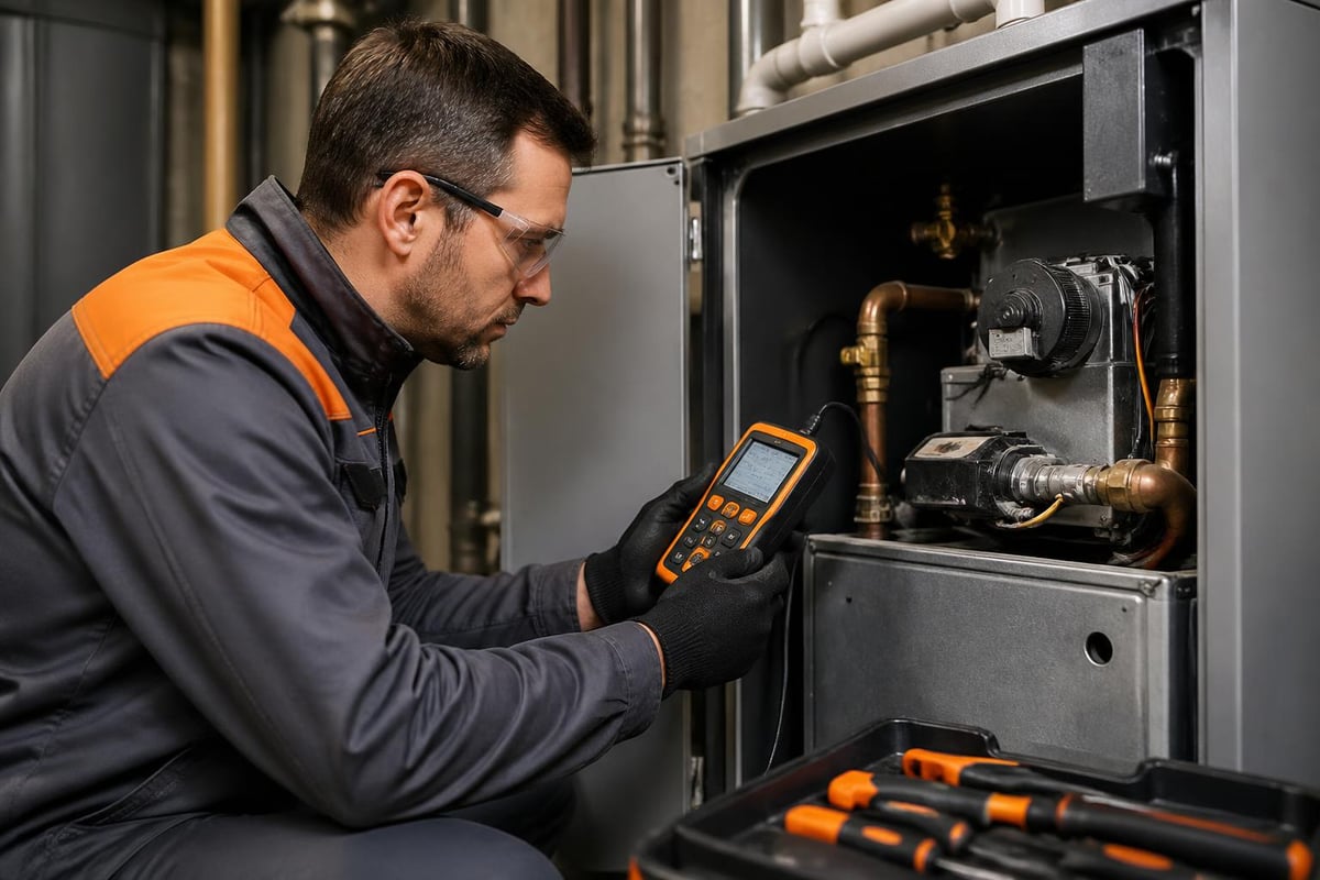 Professional furnace inspection