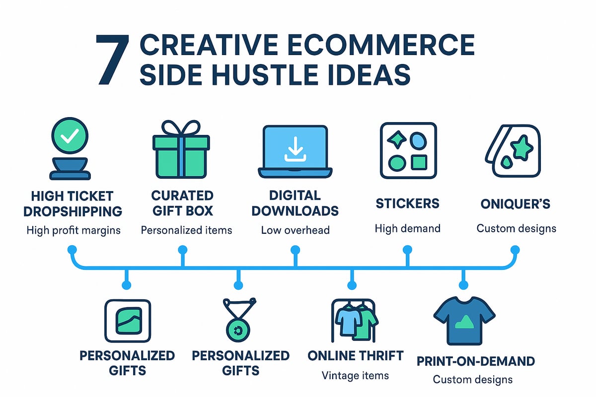 7 Creative Ecommerce Side Hustle Ideas to Try in 2025