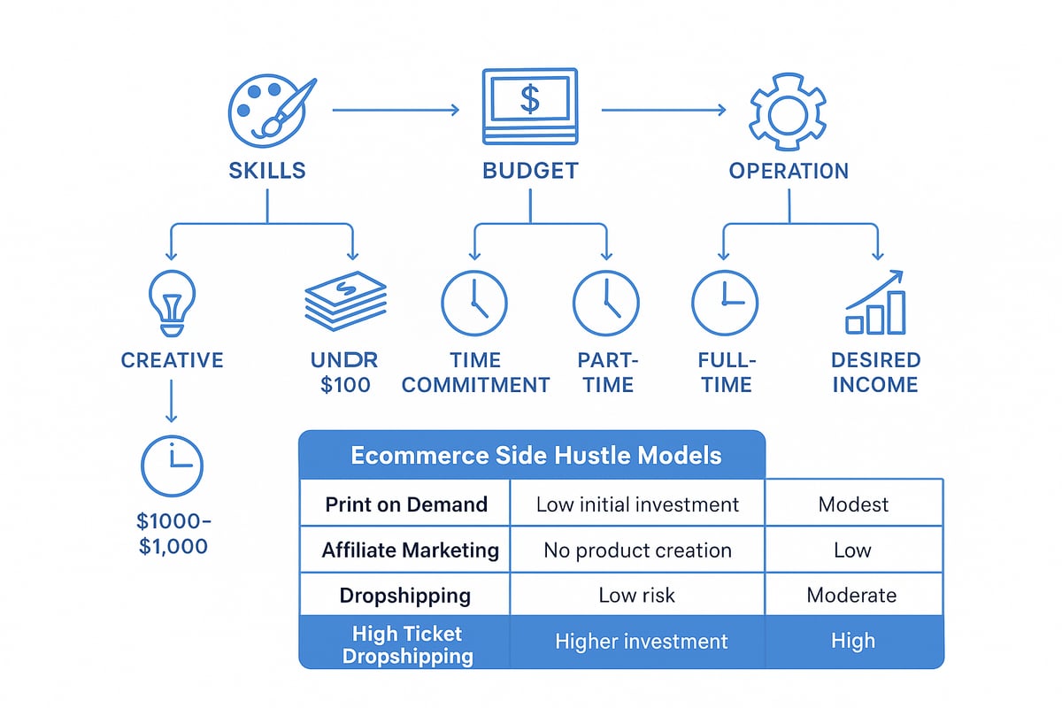 How to Choose the Right Ecommerce Side Hustle for You