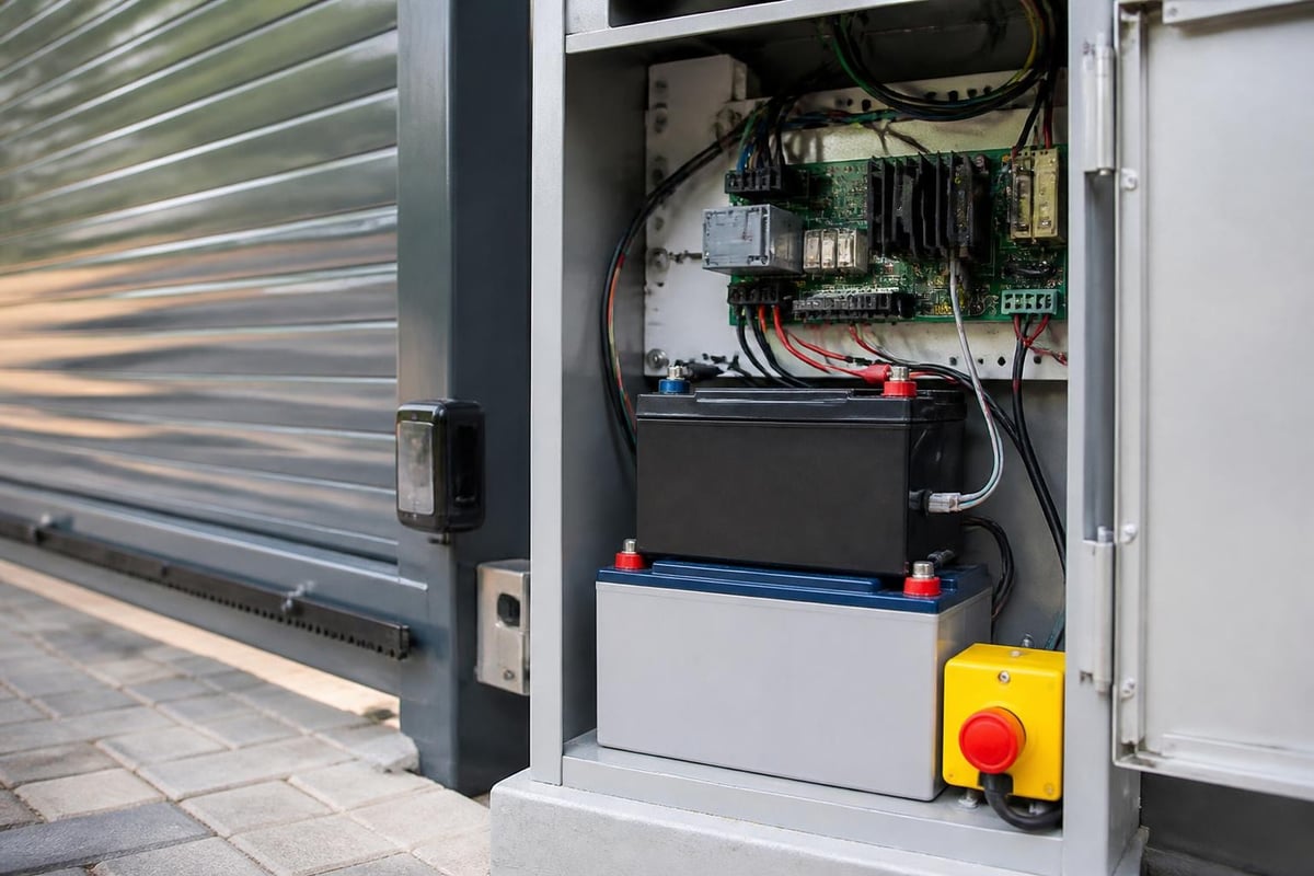 Roller gate safety features