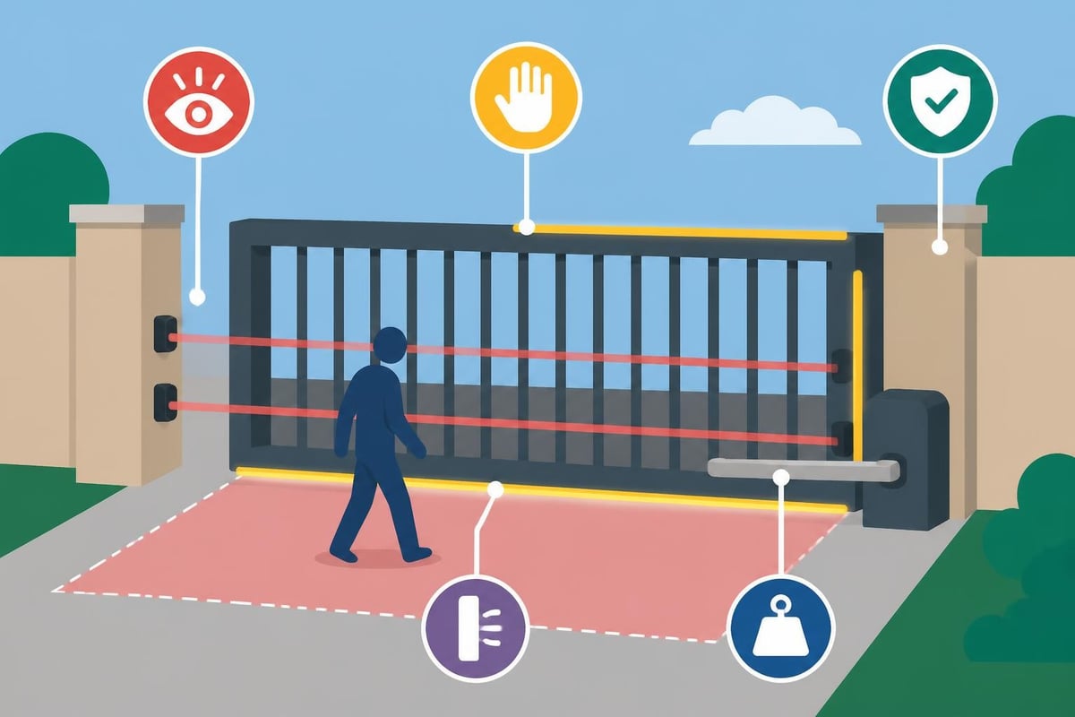 Auto Driveway Gate Opener: Complete Guide For 2026 2 Gate Safety Sensors