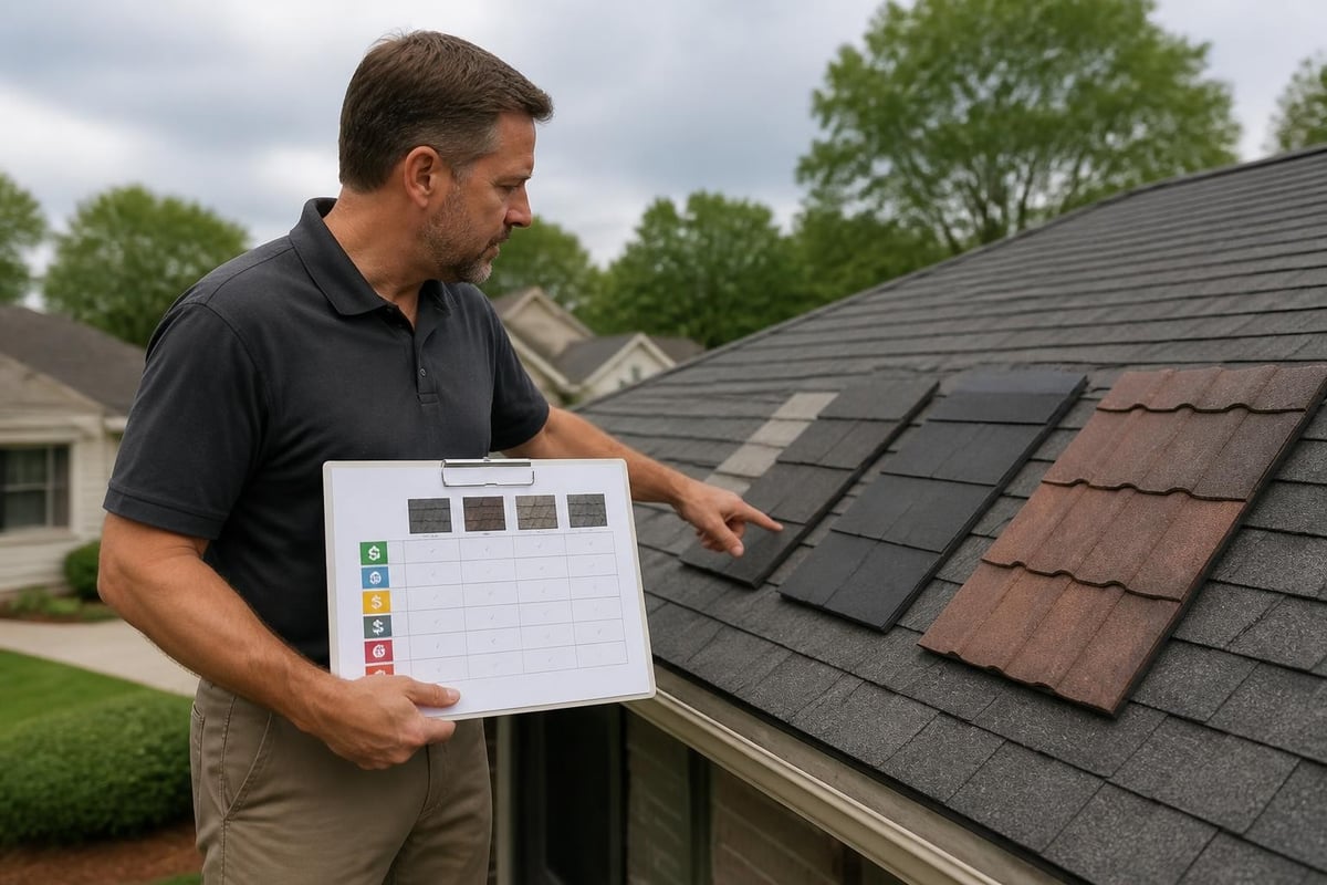 Roofing material cost comparison